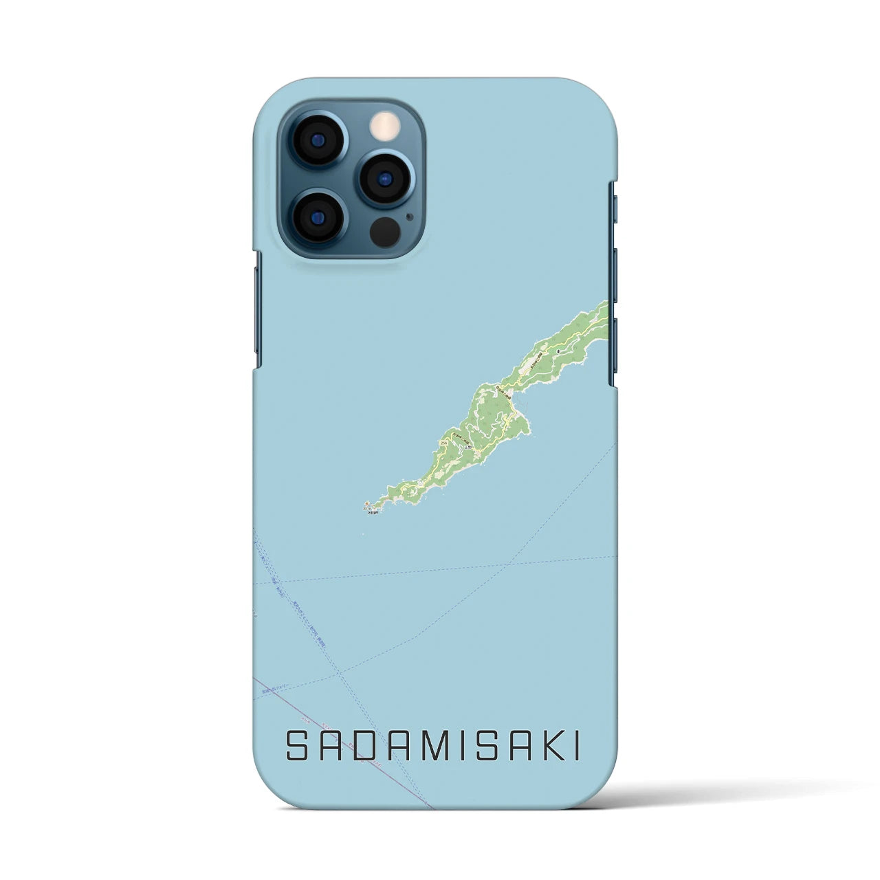 【佐田岬(愛媛県)】地図柄iPhoneケース(バックカバータイプ)