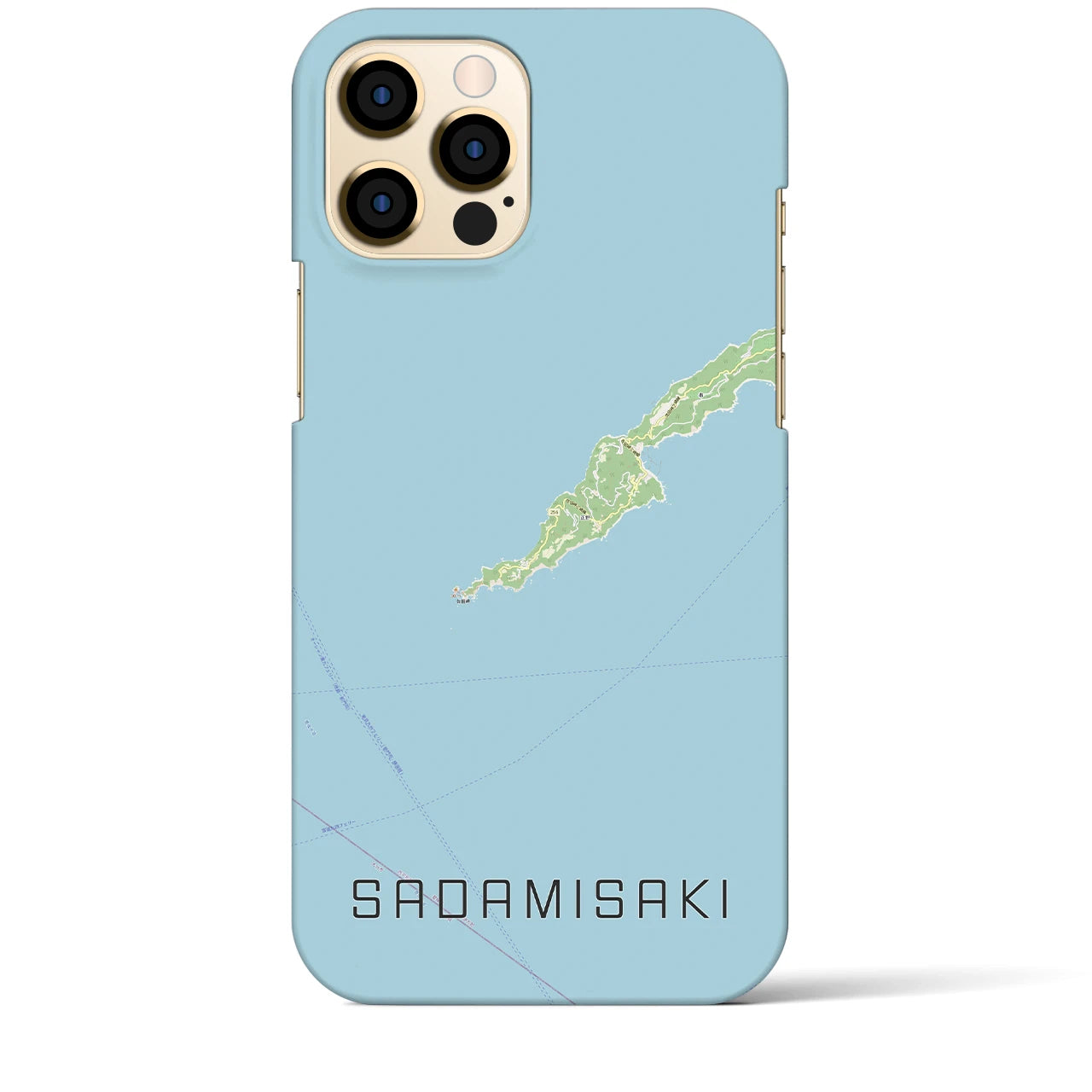 【佐田岬(愛媛県)】地図柄iPhoneケース(バックカバータイプ)