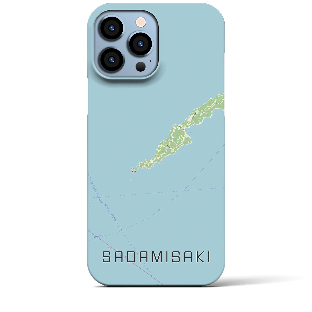 【佐田岬(愛媛県)】地図柄iPhoneケース(バックカバータイプ)