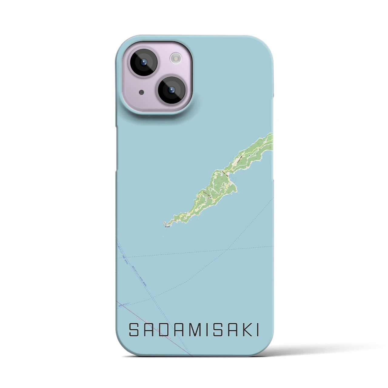【佐田岬(愛媛県)】地図柄iPhoneケース(バックカバータイプ)