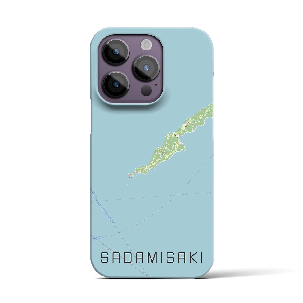 【佐田岬(愛媛県)】地図柄iPhoneケース(バックカバータイプ)