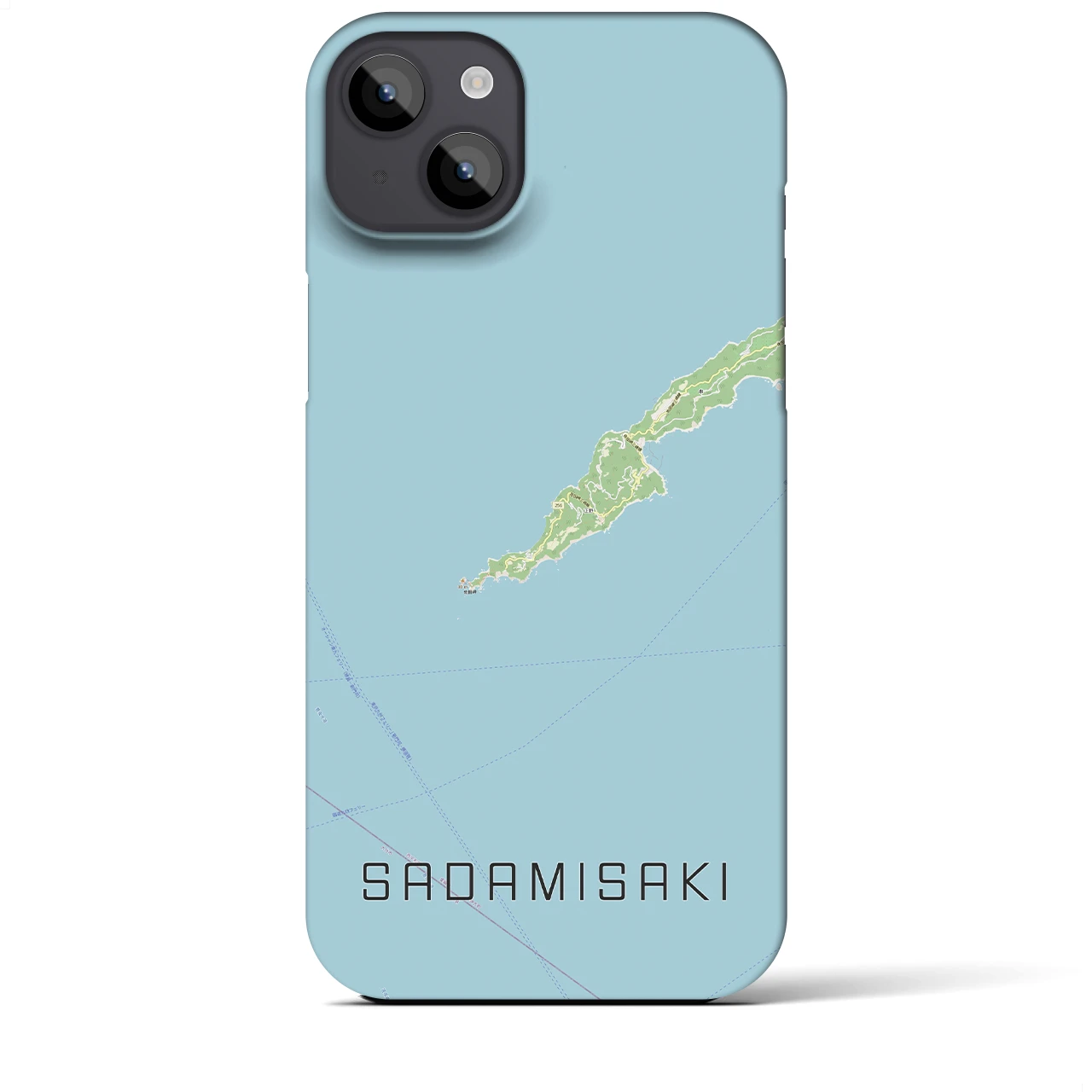 【佐田岬(愛媛県)】地図柄iPhoneケース(バックカバータイプ)