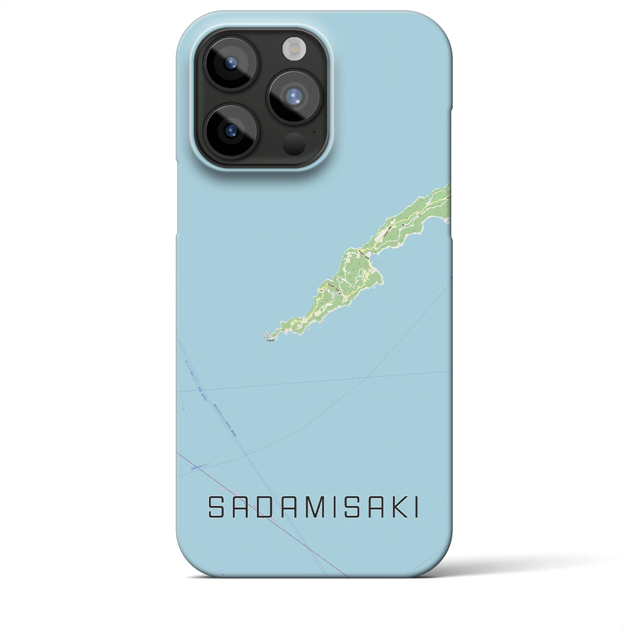 【佐田岬(愛媛県)】地図柄iPhoneケース(バックカバータイプ)