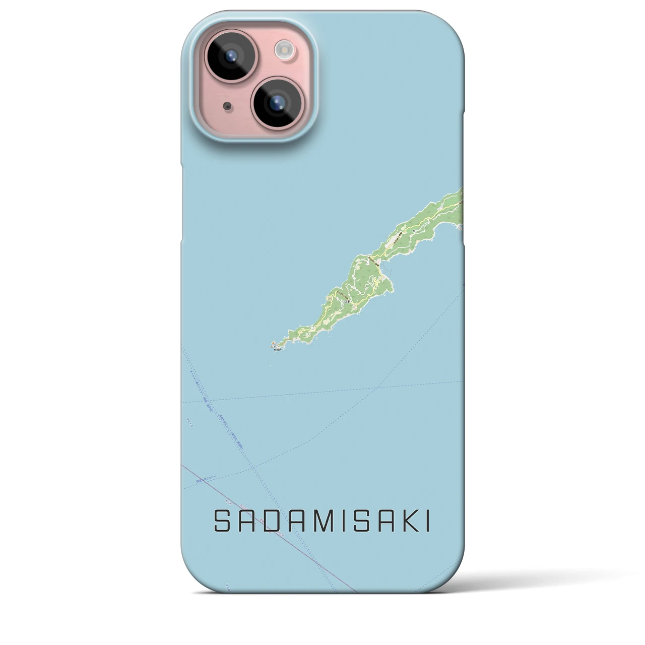 【佐田岬(愛媛県)】地図柄iPhoneケース(バックカバータイプ)
