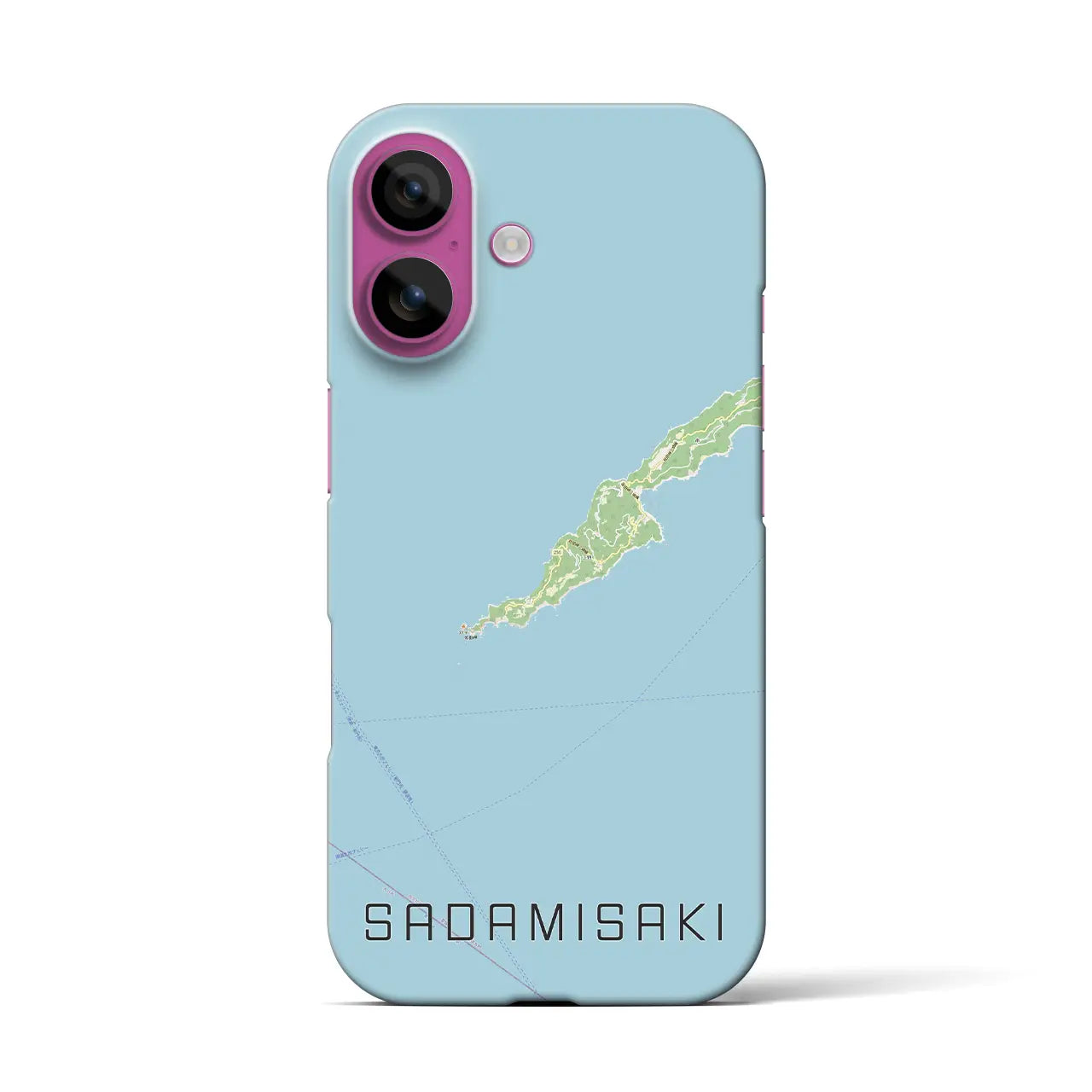 【佐田岬(愛媛県)】地図柄iPhoneケース(バックカバータイプ)