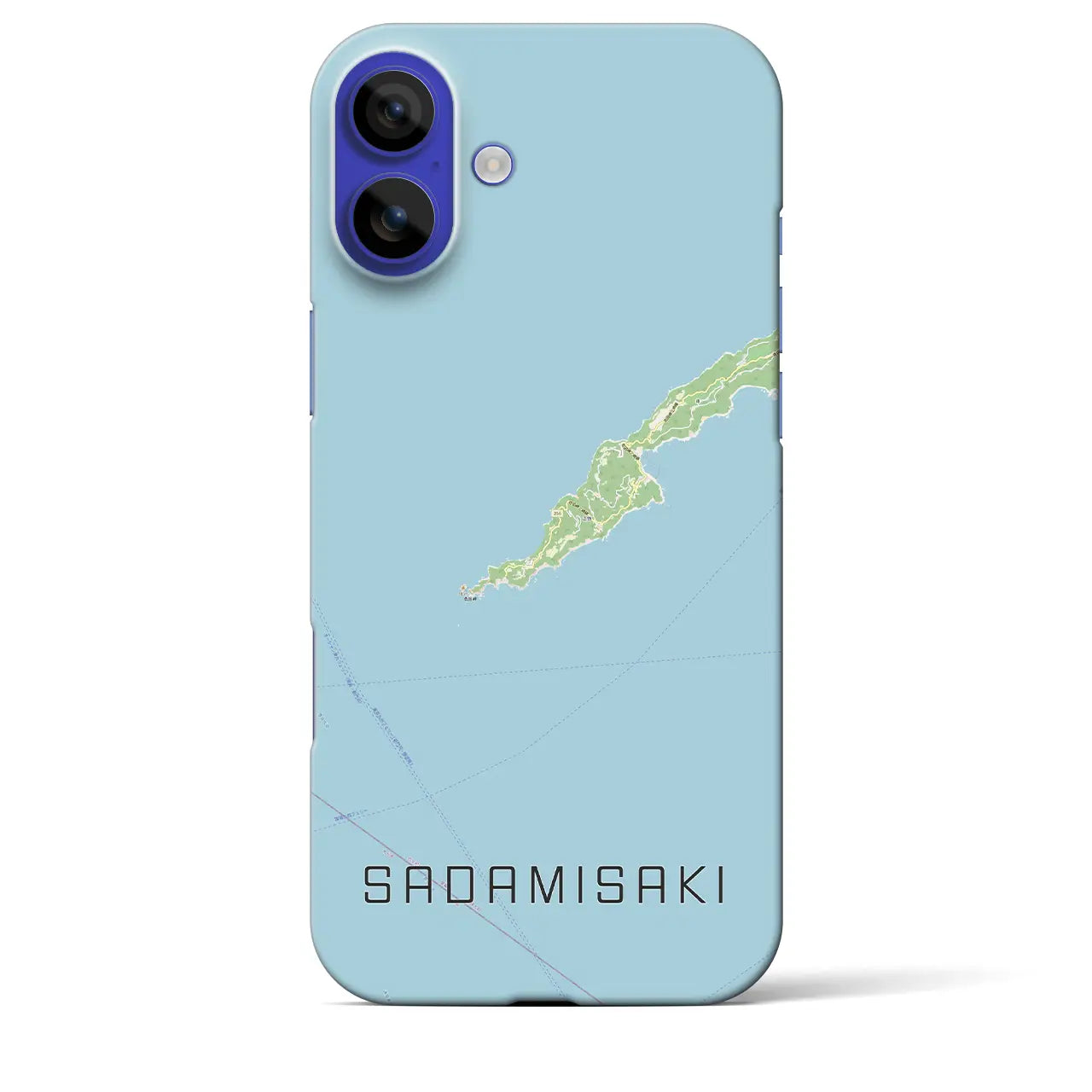 【佐田岬(愛媛県)】地図柄iPhoneケース(バックカバータイプ)ナチュラル・iPhone 16 Pro Max 用