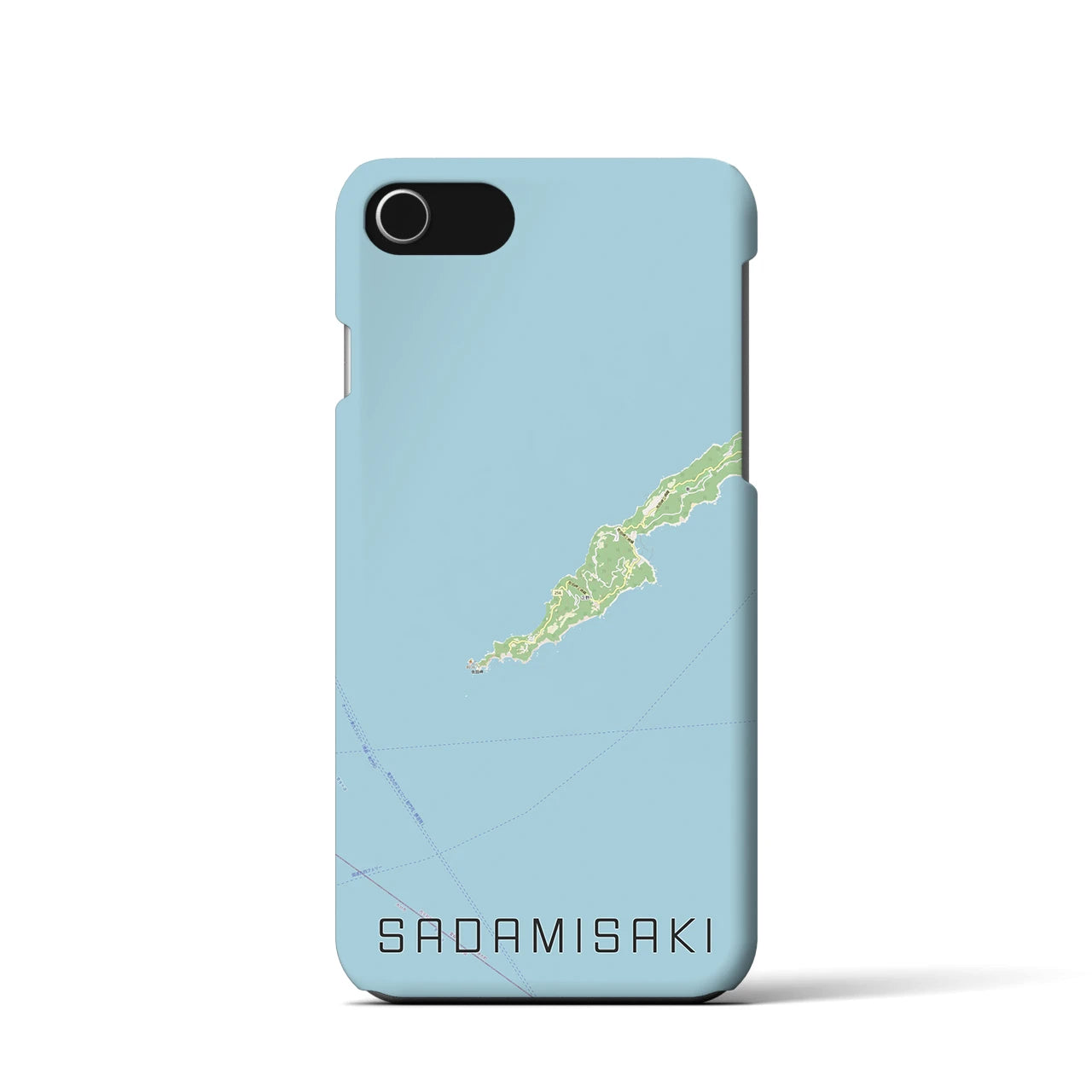 【佐田岬(愛媛県)】地図柄iPhoneケース(バックカバータイプ)