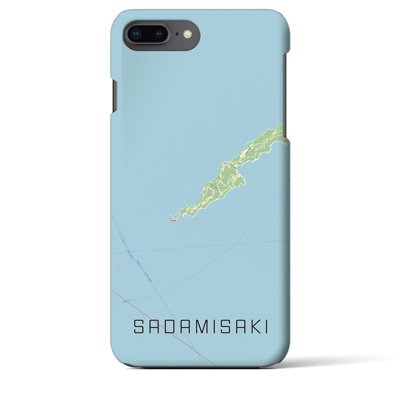 【佐田岬(愛媛県)】地図柄iPhoneケース(バックカバータイプ)
