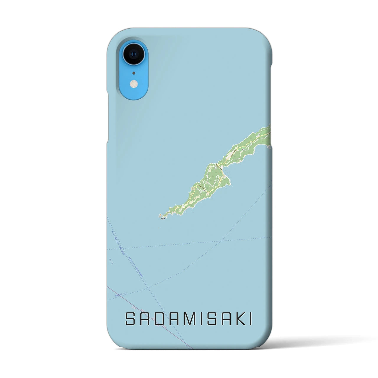 【佐田岬(愛媛県)】地図柄iPhoneケース(バックカバータイプ)