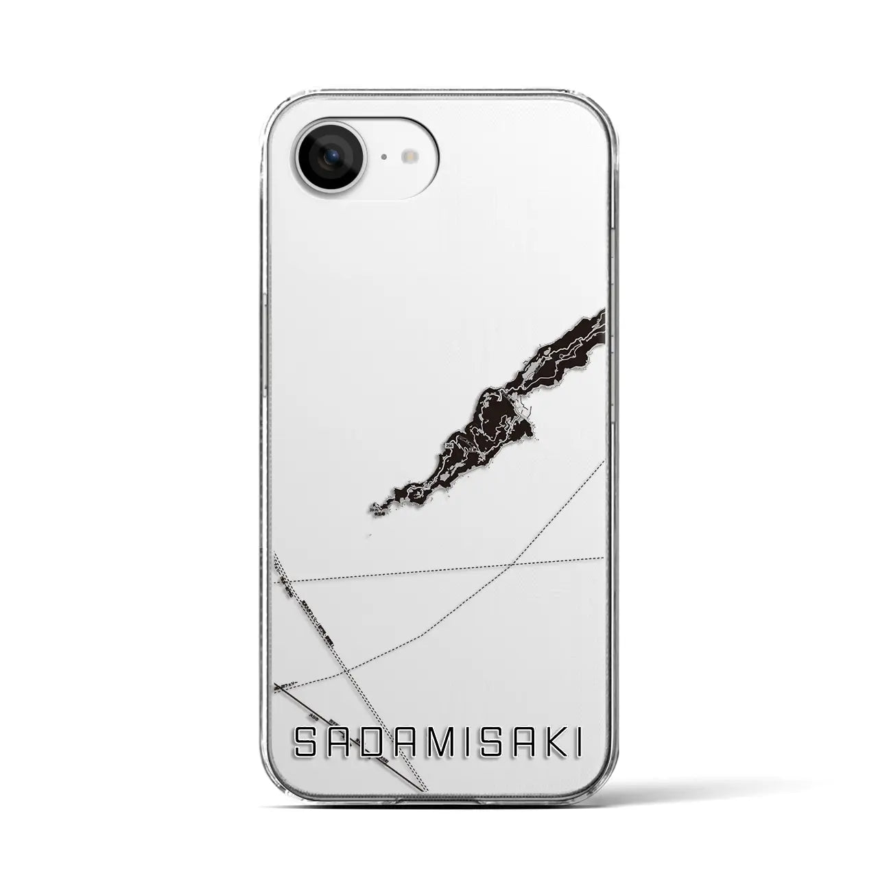 【佐田岬(愛媛県)】地図柄iPhoneケース(クリアタイプ)
