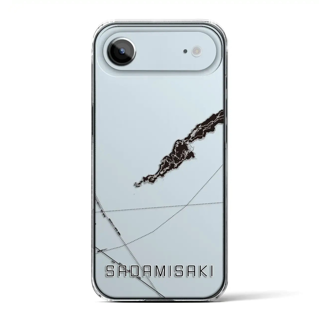 【佐田岬(愛媛県)】地図柄iPhoneケース(クリアタイプ)