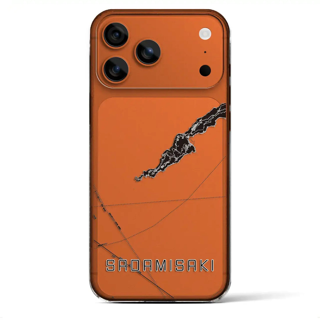 【佐田岬(愛媛県)】地図柄iPhoneケース(クリアタイプ)