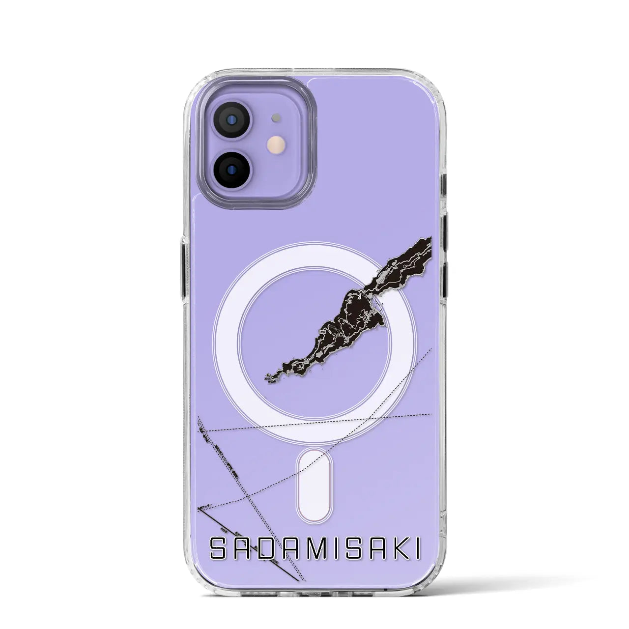 【佐田岬(愛媛県)】地図柄iPhoneケース(MagSafeタイプ)