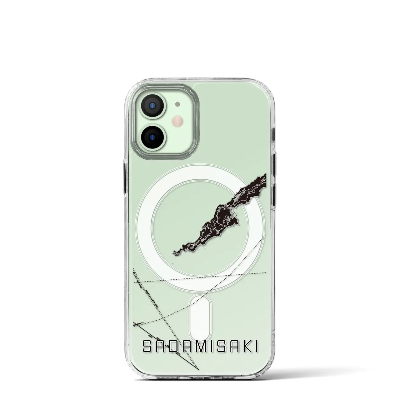 【佐田岬(愛媛県)】地図柄iPhoneケース(MagSafeタイプ)