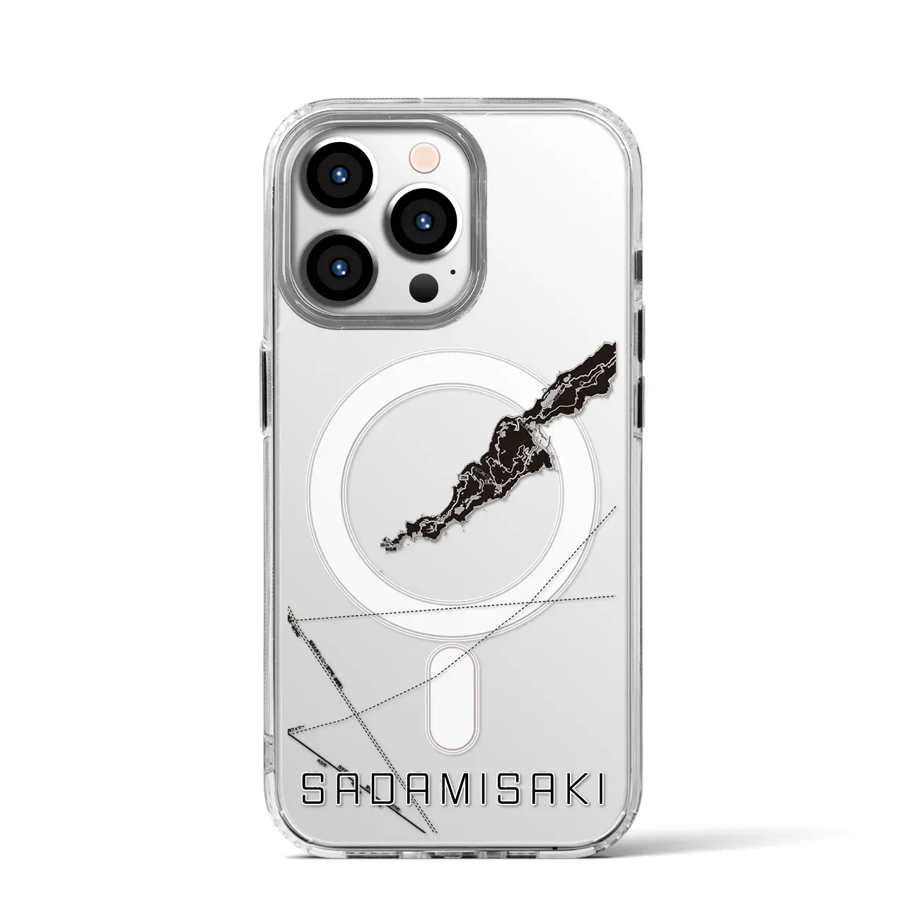 【佐田岬(愛媛県)】地図柄iPhoneケース(MagSafeタイプ)