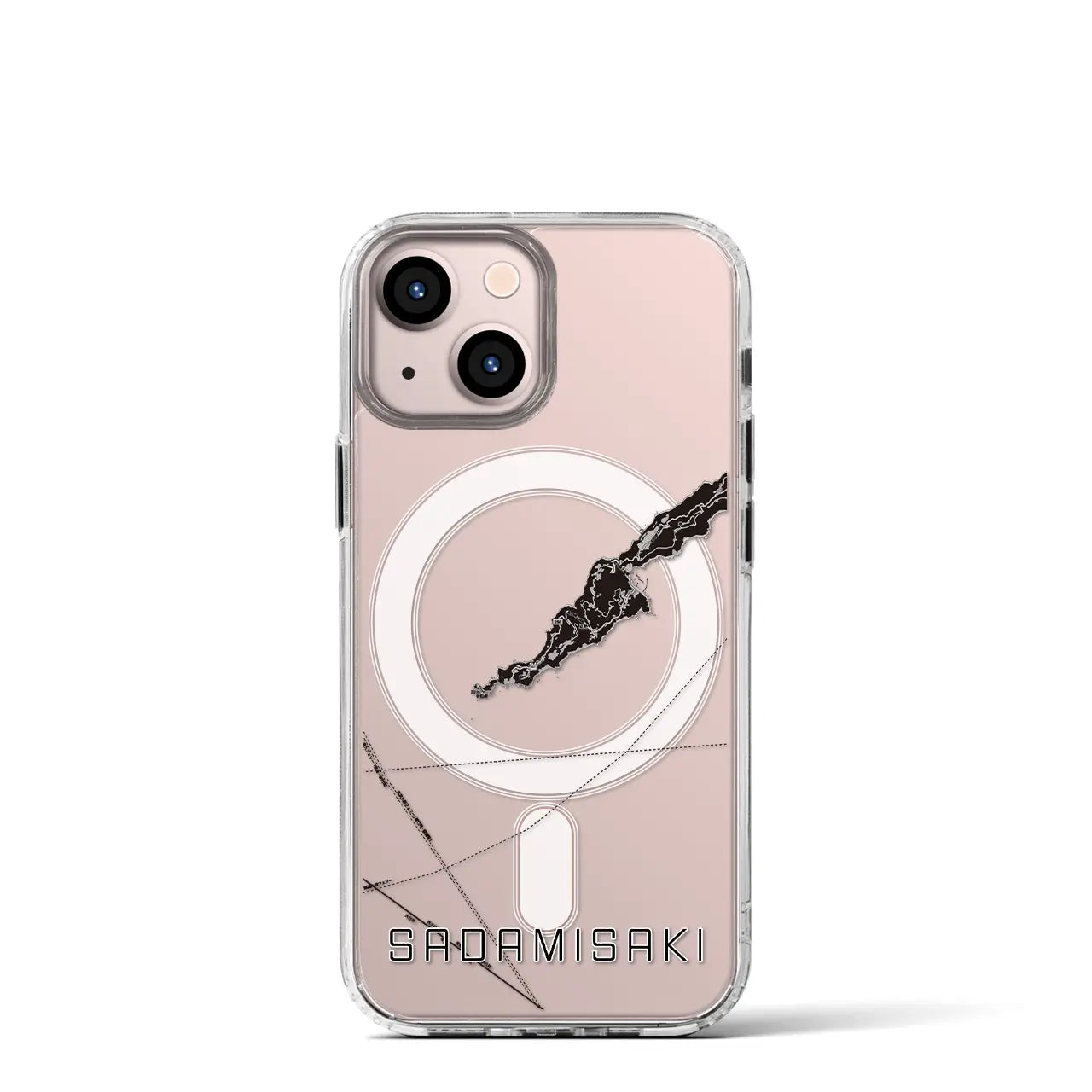 【佐田岬(愛媛県)】地図柄iPhoneケース(MagSafeタイプ)