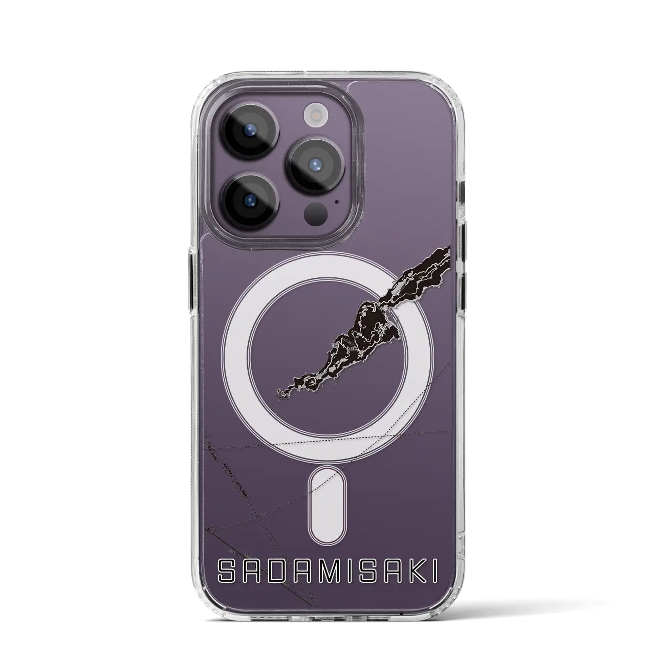 【佐田岬(愛媛県)】地図柄iPhoneケース(MagSafeタイプ)