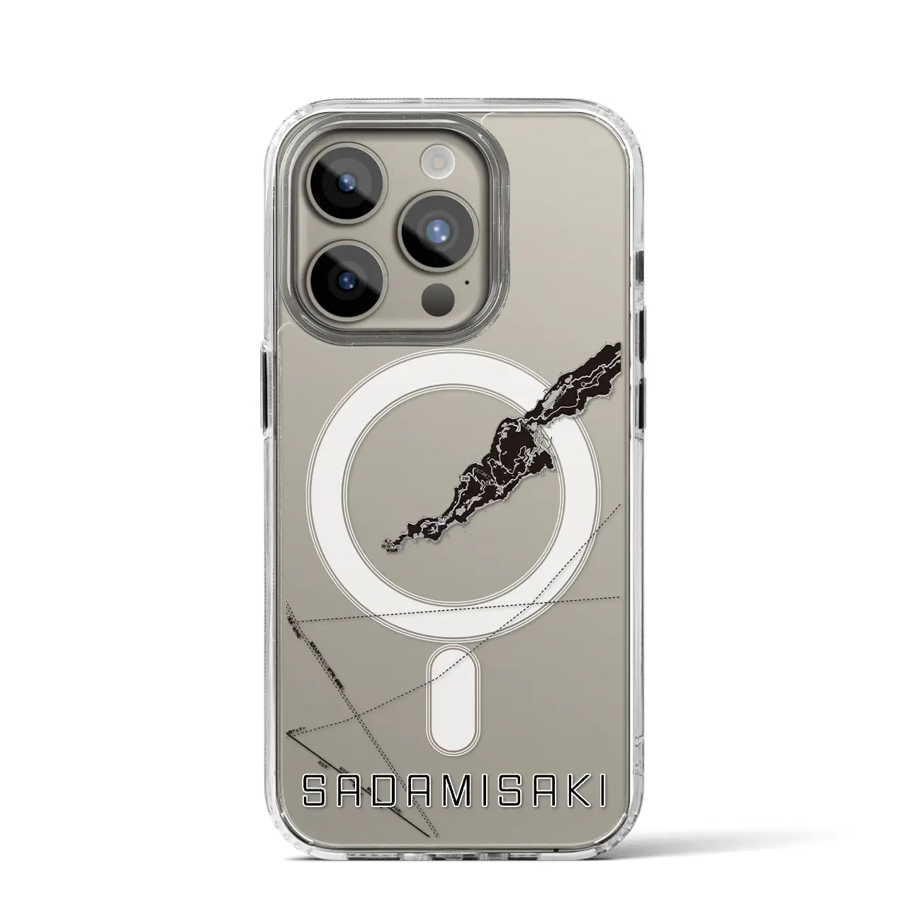 【佐田岬(愛媛県)】地図柄iPhoneケース(MagSafeタイプ)