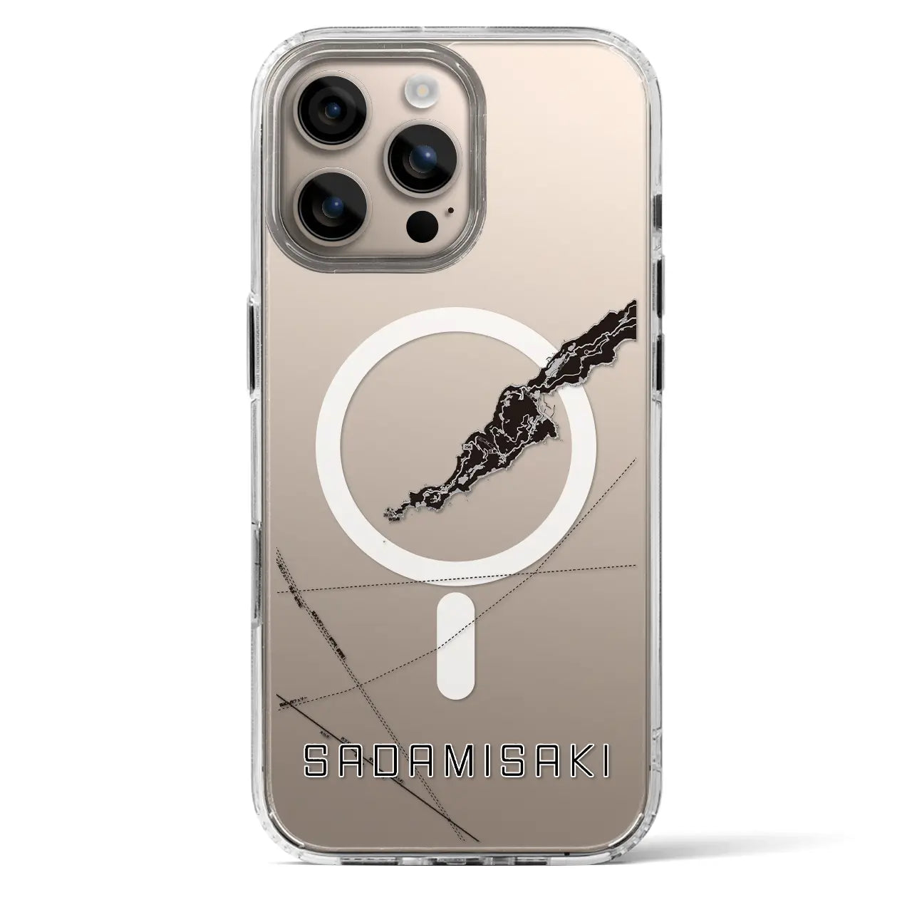 【佐田岬(愛媛県)】地図柄iPhoneケース(MagSafeタイプ)