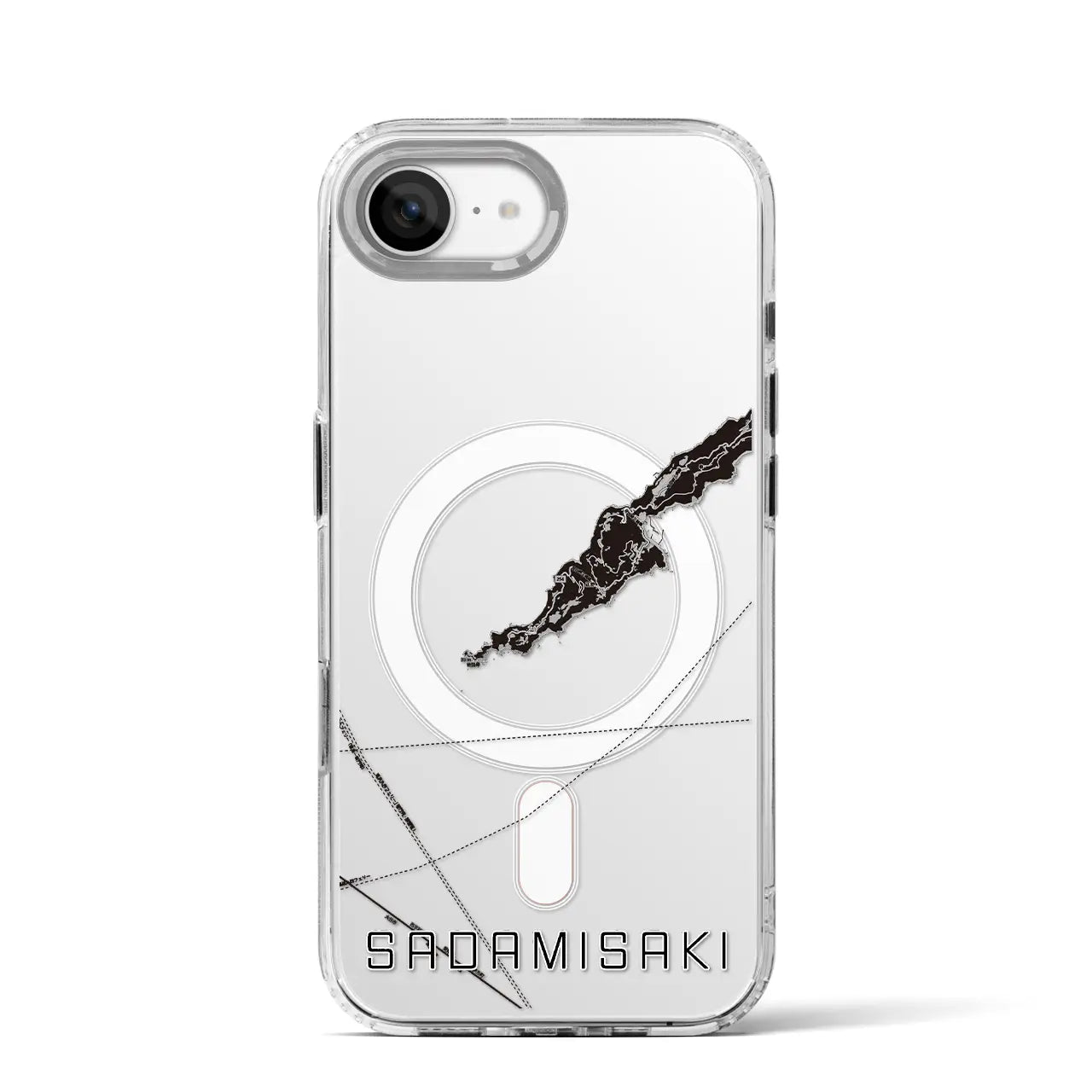 【佐田岬(愛媛県)】地図柄iPhoneケース(MagSafeタイプ)