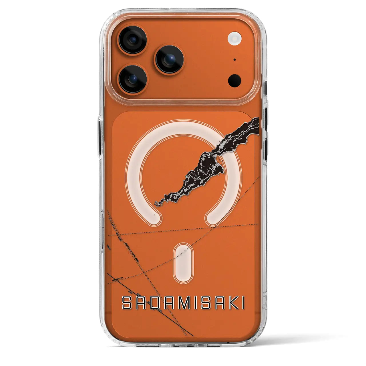 【佐田岬(愛媛県)】地図柄iPhoneケース(MagSafeタイプ)