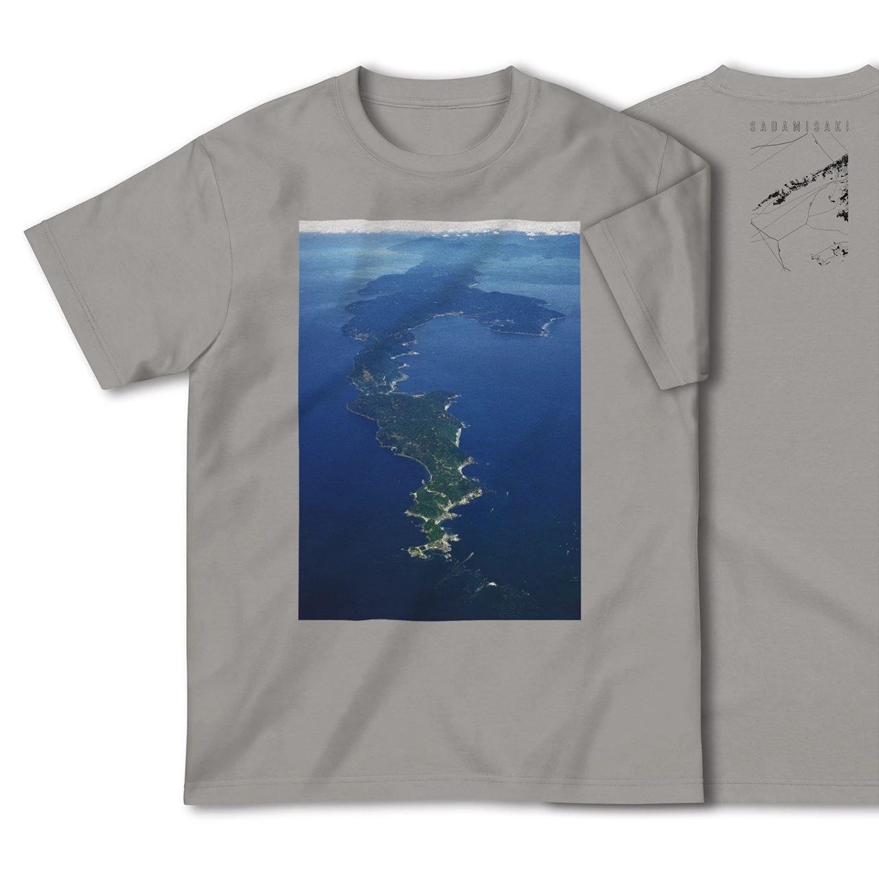 【佐田岬(愛媛県)】Map World ハイクオリティTシャツ