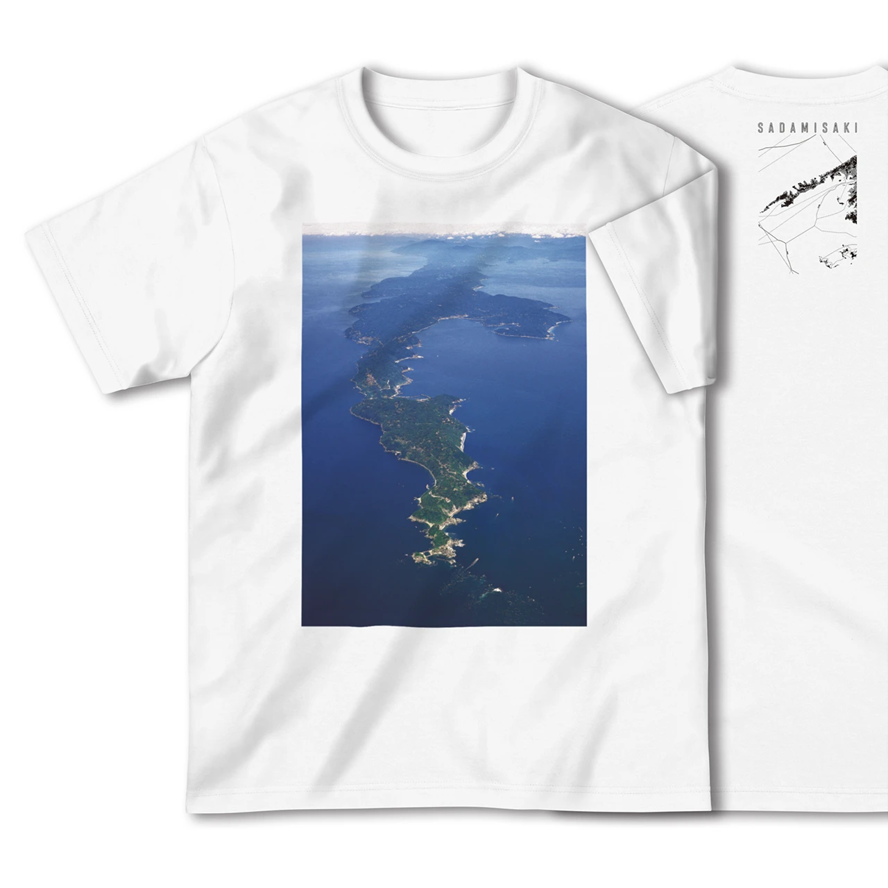 【佐田岬(愛媛県)】Map World ハイクオリティTシャツ