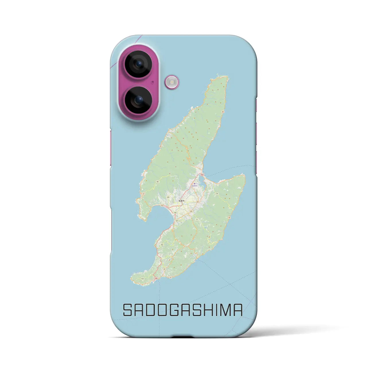 【佐渡島(新潟県)】地図柄iPhoneケース(バックカバータイプ)