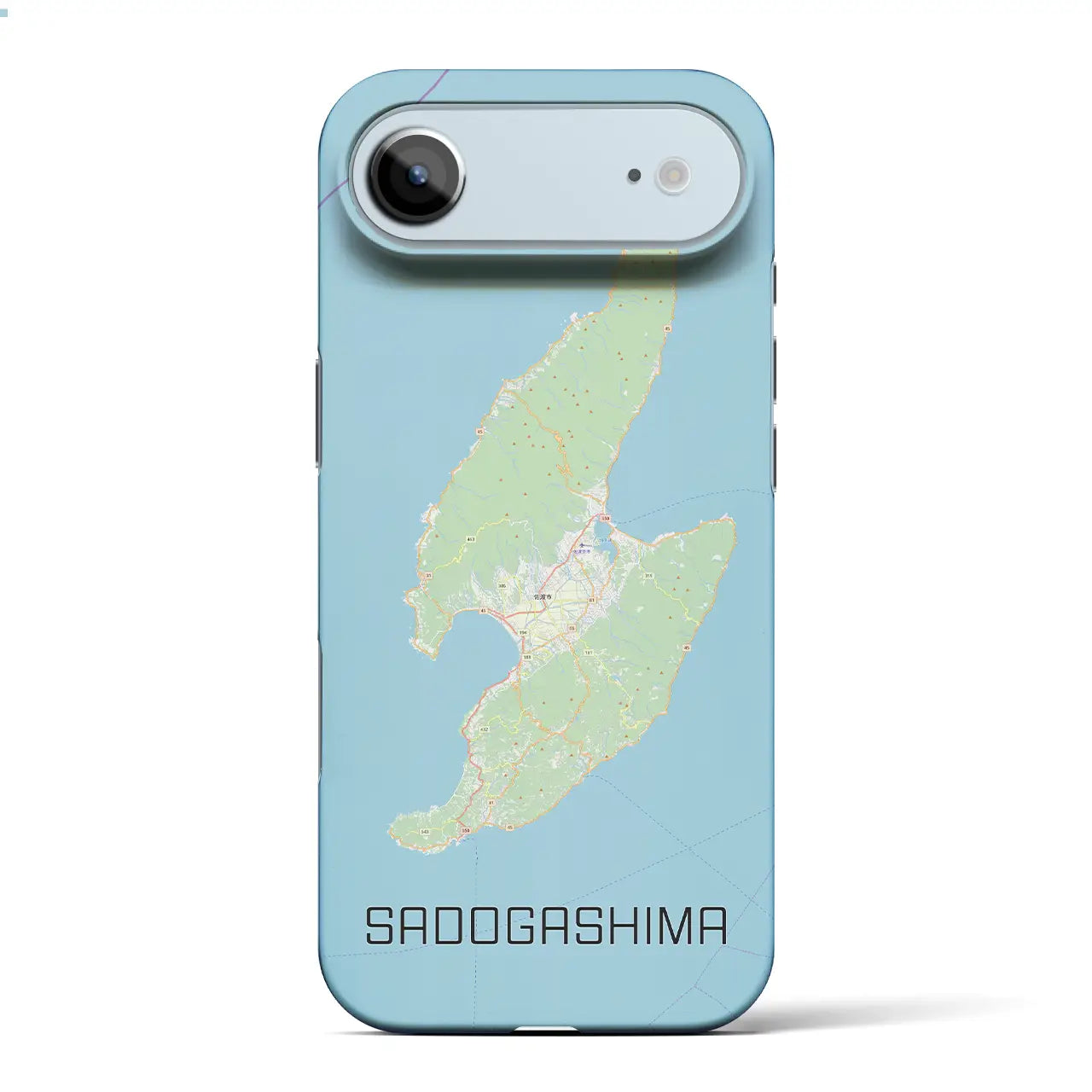 【佐渡島(新潟県)】地図柄iPhoneケース(バックカバータイプ)