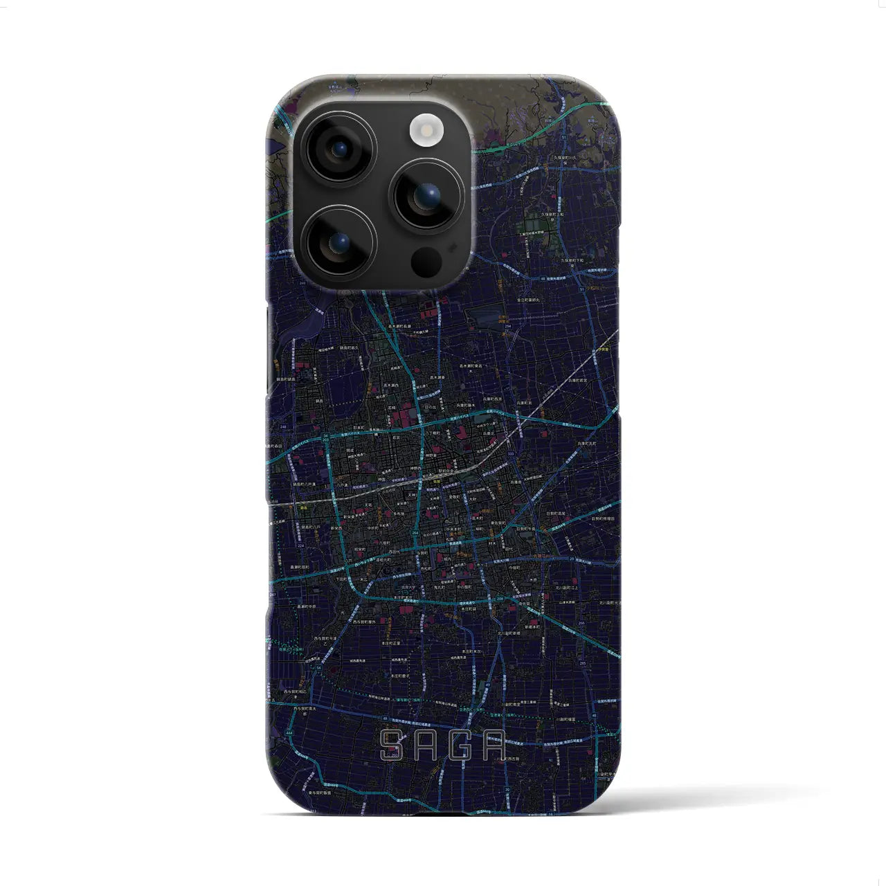 【佐賀2(佐賀県)】地図柄iPhoneケース(バックカバータイプ)