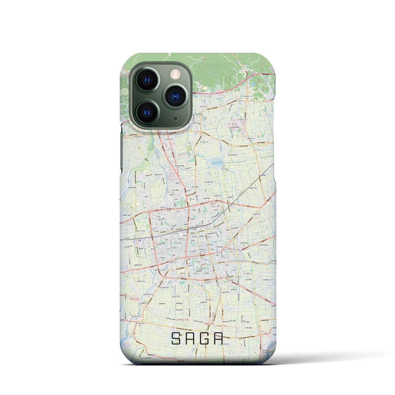 【佐賀2(佐賀県)】地図柄iPhoneケース(バックカバータイプ)