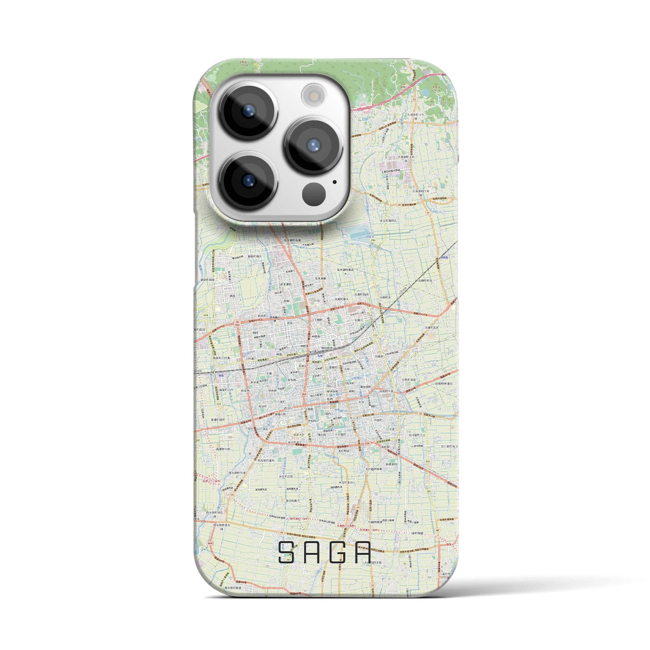 【佐賀2(佐賀県)】地図柄iPhoneケース(バックカバータイプ)