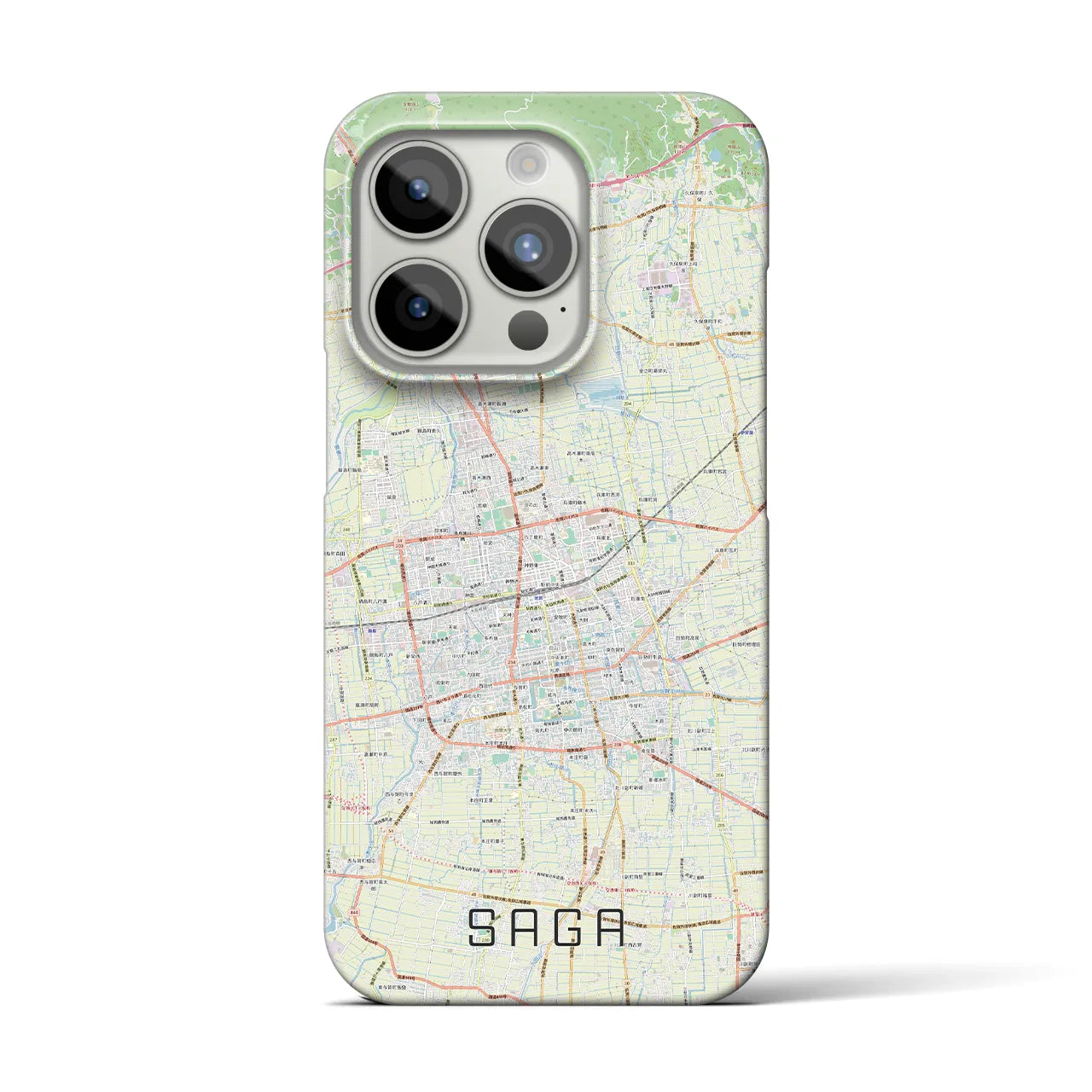 【佐賀2(佐賀県)】地図柄iPhoneケース(バックカバータイプ)