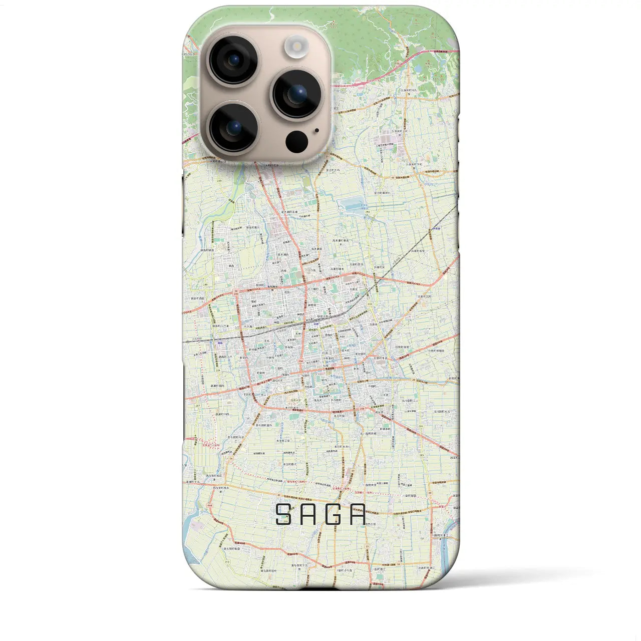 【佐賀2(佐賀県)】地図柄iPhoneケース(バックカバータイプ)