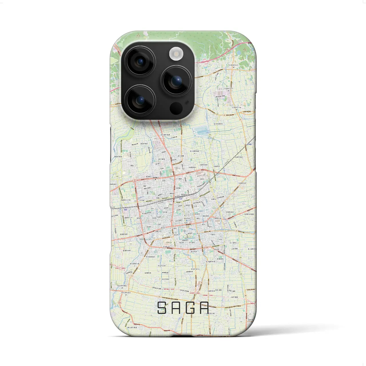 【佐賀2(佐賀県)】地図柄iPhoneケース(バックカバータイプ)