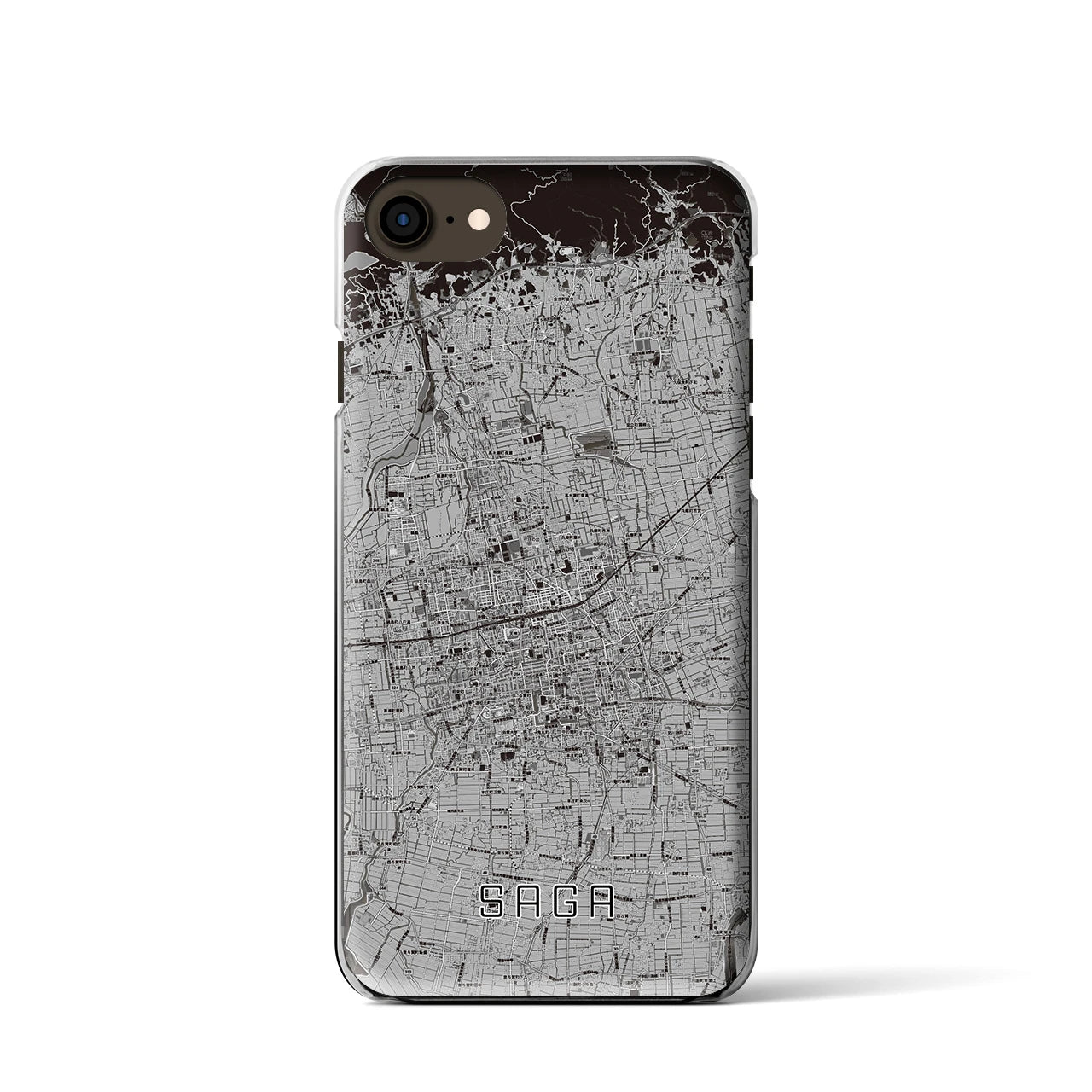 【佐賀2(佐賀県)】地図柄iPhoneケース(クリアタイプ)