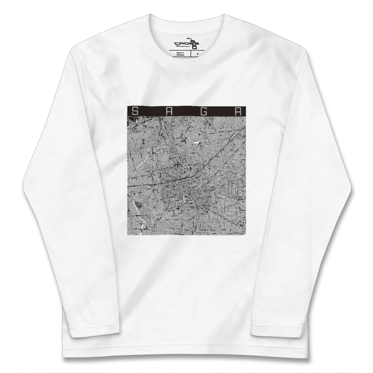 【佐賀2(佐賀県)】地図柄ロングスリーブTシャツ