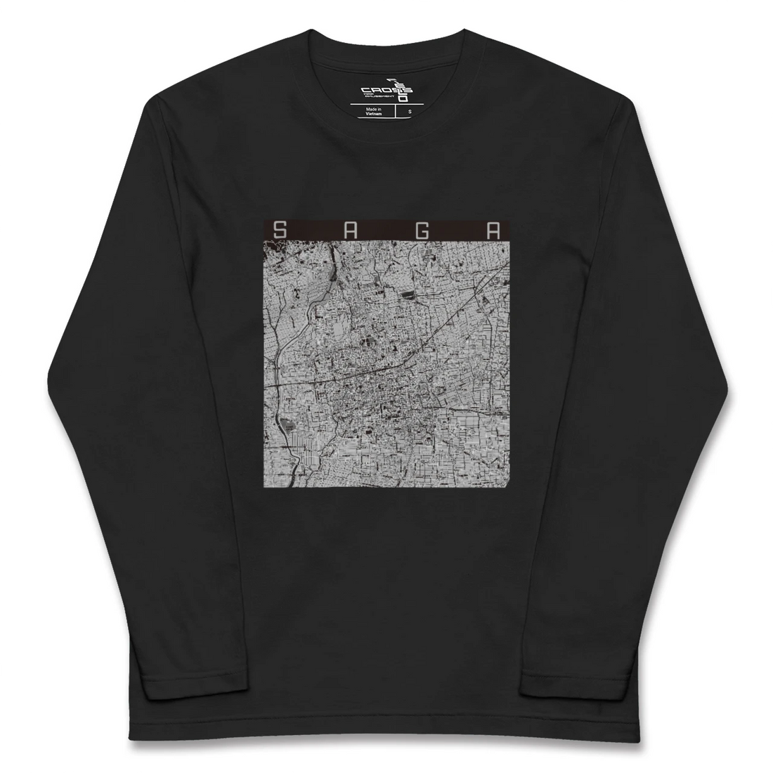 【佐賀2(佐賀県)】地図柄ロングスリーブTシャツ