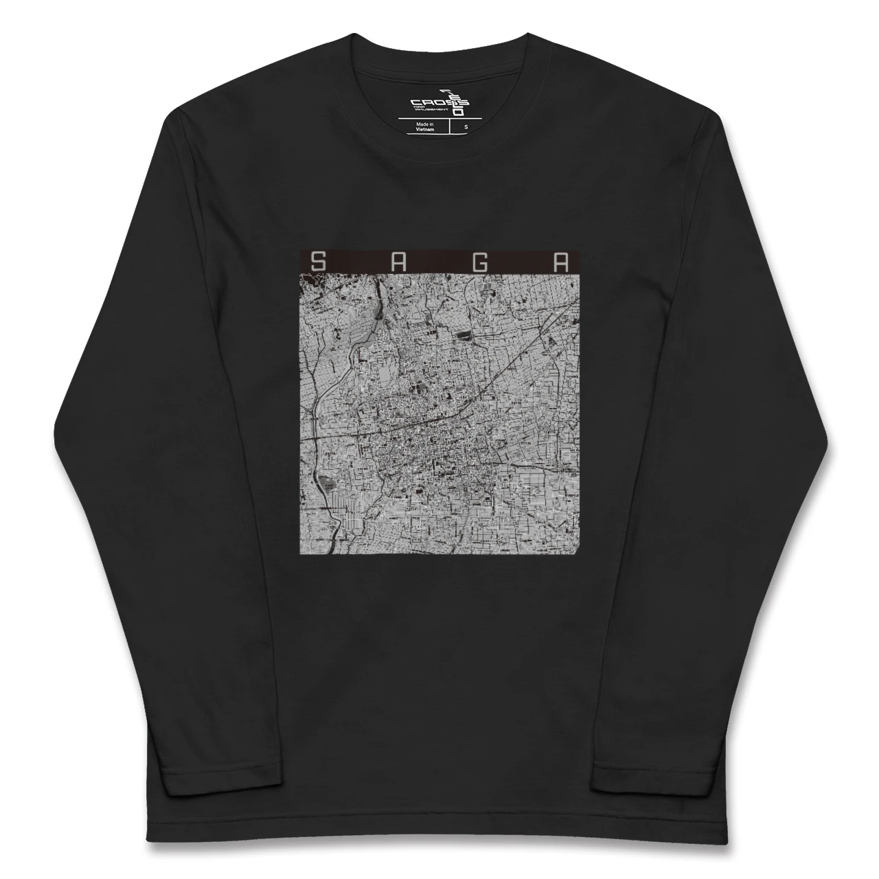 【佐賀2(佐賀県)】地図柄ロングスリーブTシャツ