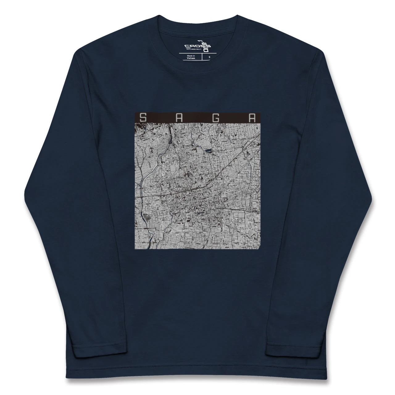【佐賀2(佐賀県)】地図柄ロングスリーブTシャツ