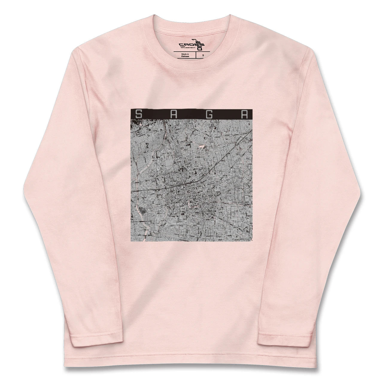 【佐賀2(佐賀県)】地図柄ロングスリーブTシャツ