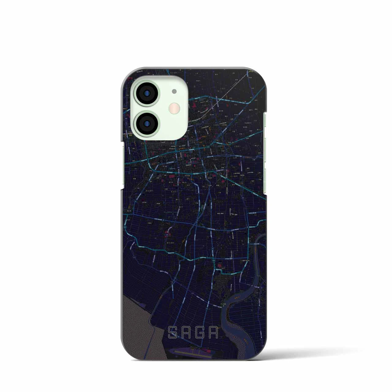 【佐賀(佐賀県)】地図柄iPhoneケース(バックカバータイプ)