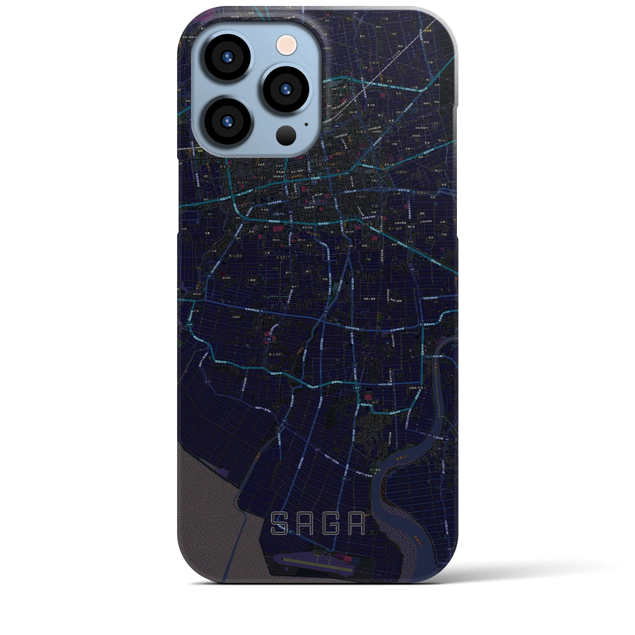 【佐賀(佐賀県)】地図柄iPhoneケース(バックカバータイプ)