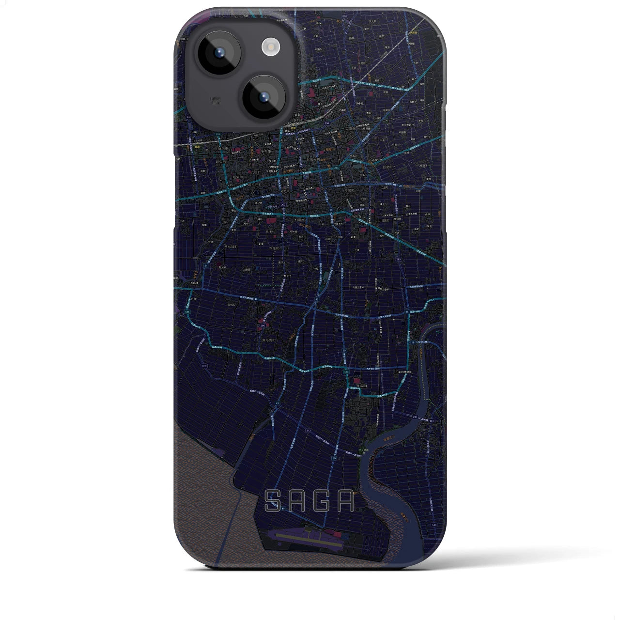 【佐賀(佐賀県)】地図柄iPhoneケース(バックカバータイプ)