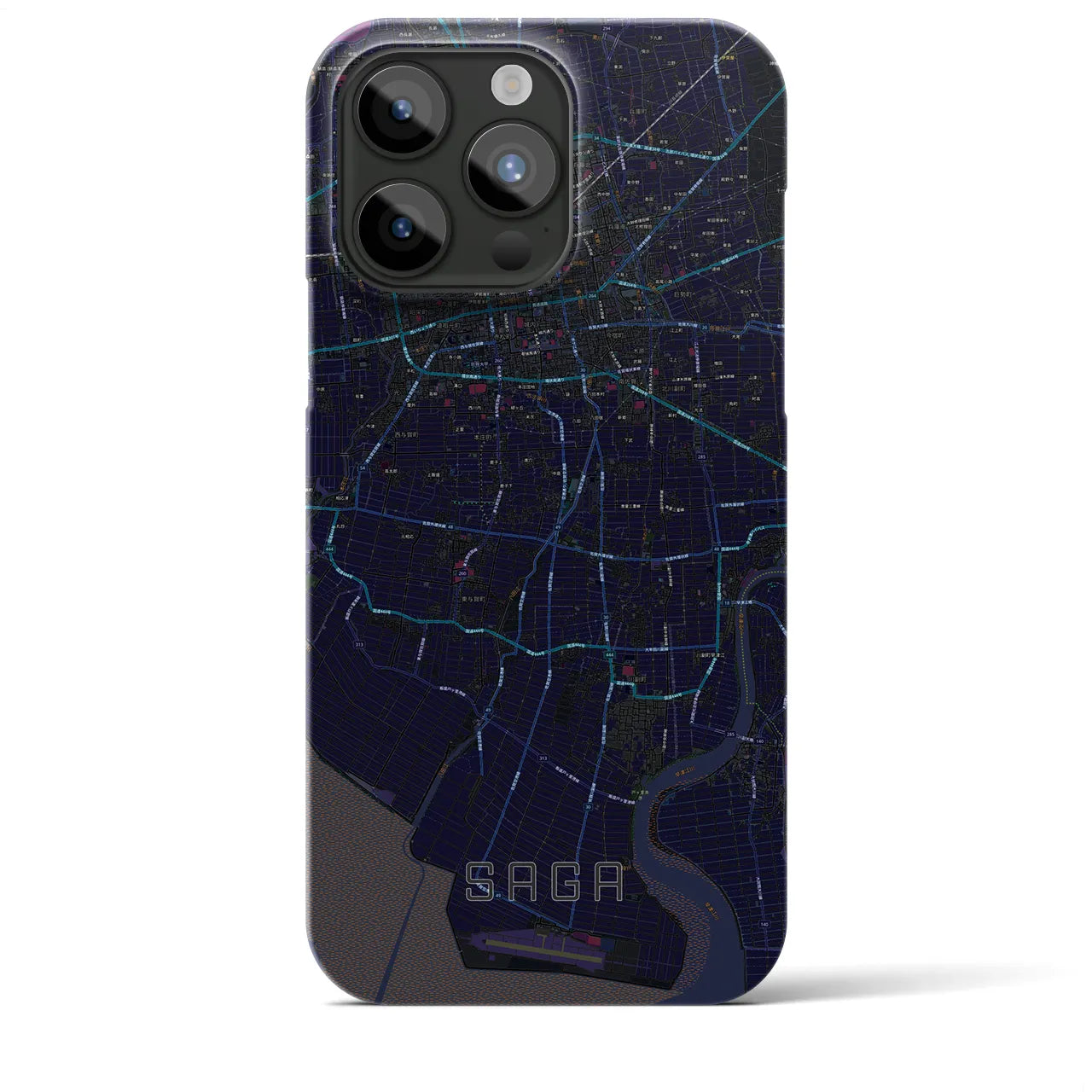 【佐賀(佐賀県)】地図柄iPhoneケース(バックカバータイプ)