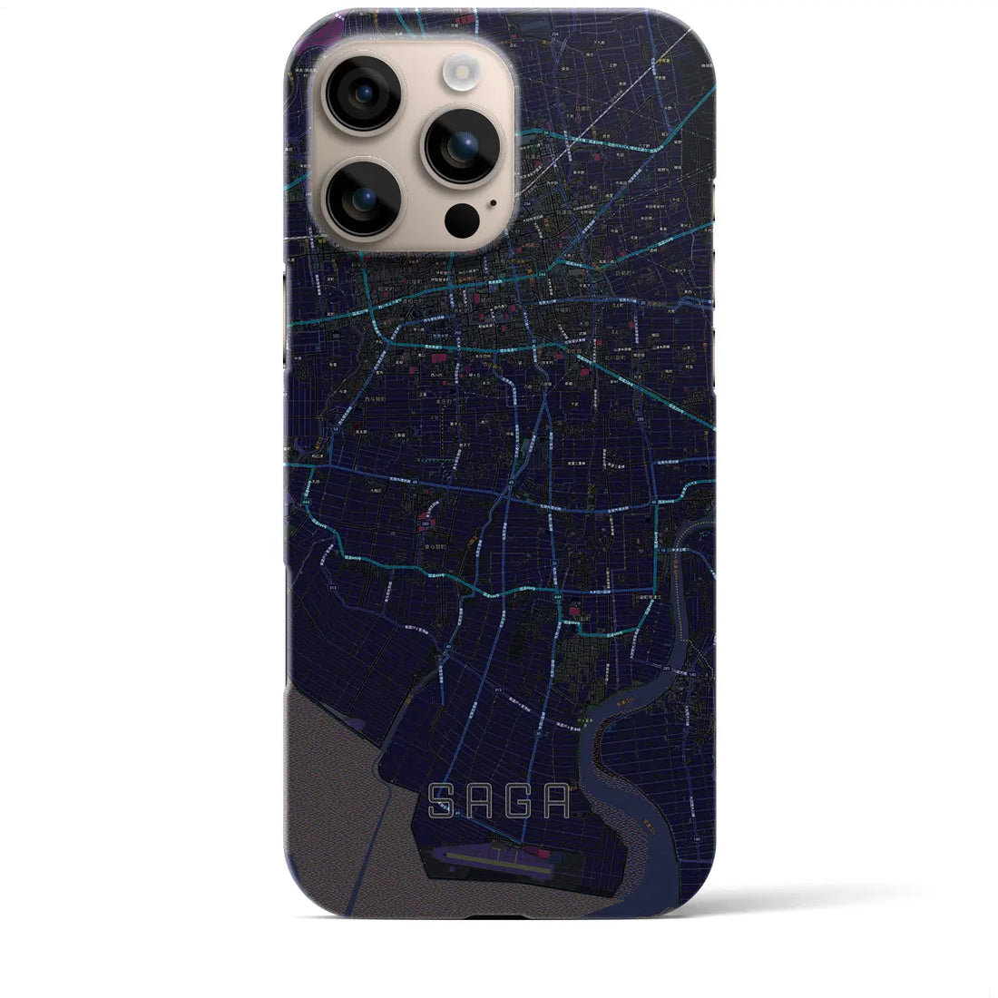 【佐賀(佐賀県)】地図柄iPhoneケース(バックカバータイプ)