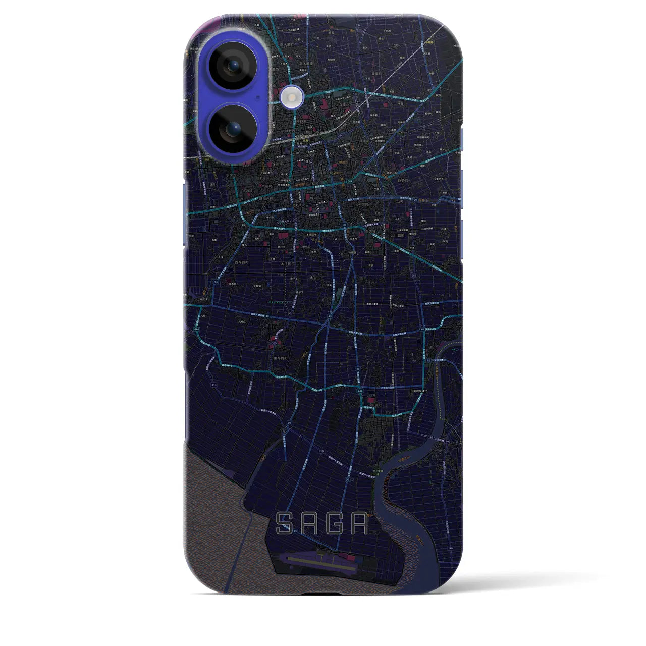 【佐賀(佐賀県)】地図柄iPhoneケース(バックカバータイプ)