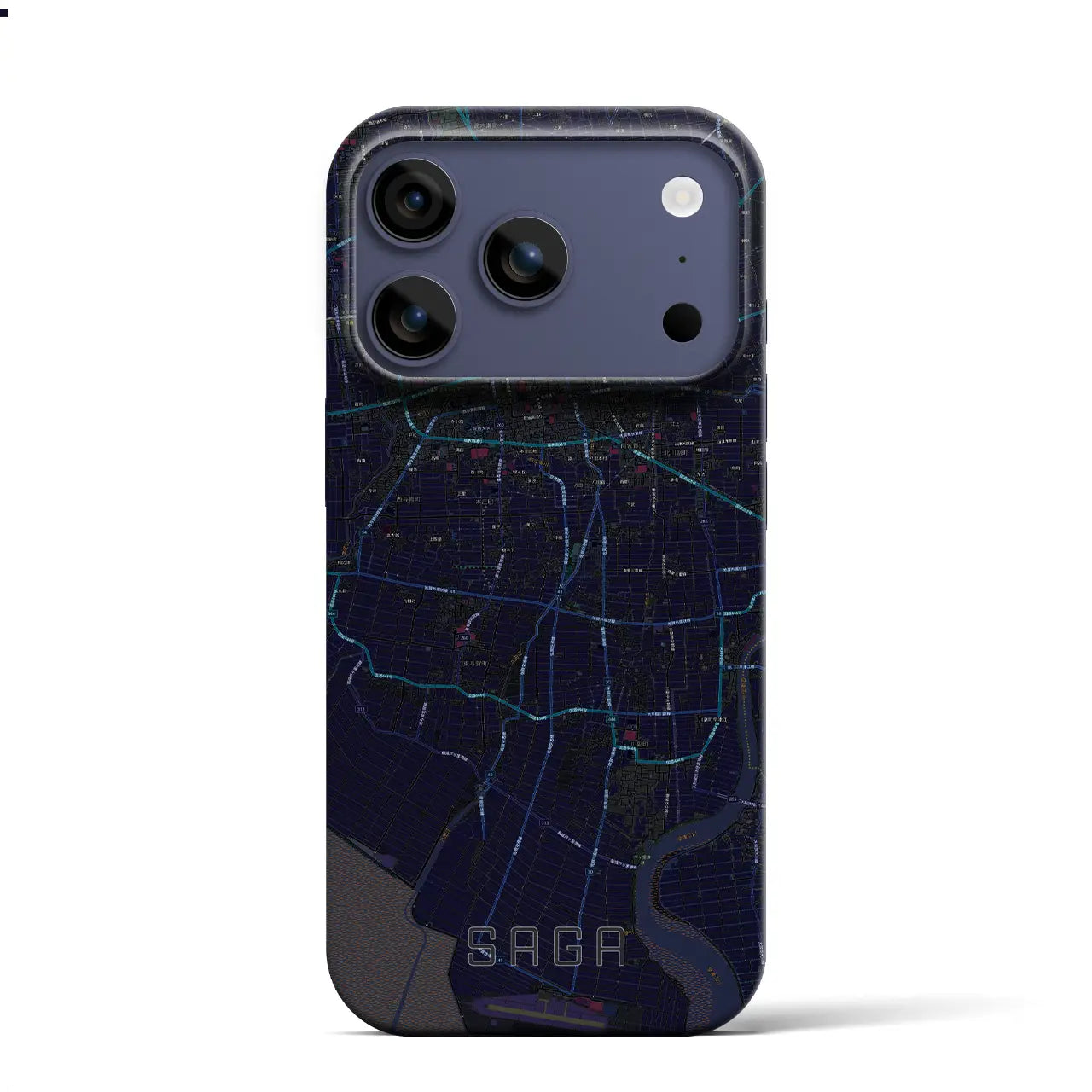 【佐賀(佐賀県)】地図柄iPhoneケース(バックカバータイプ)