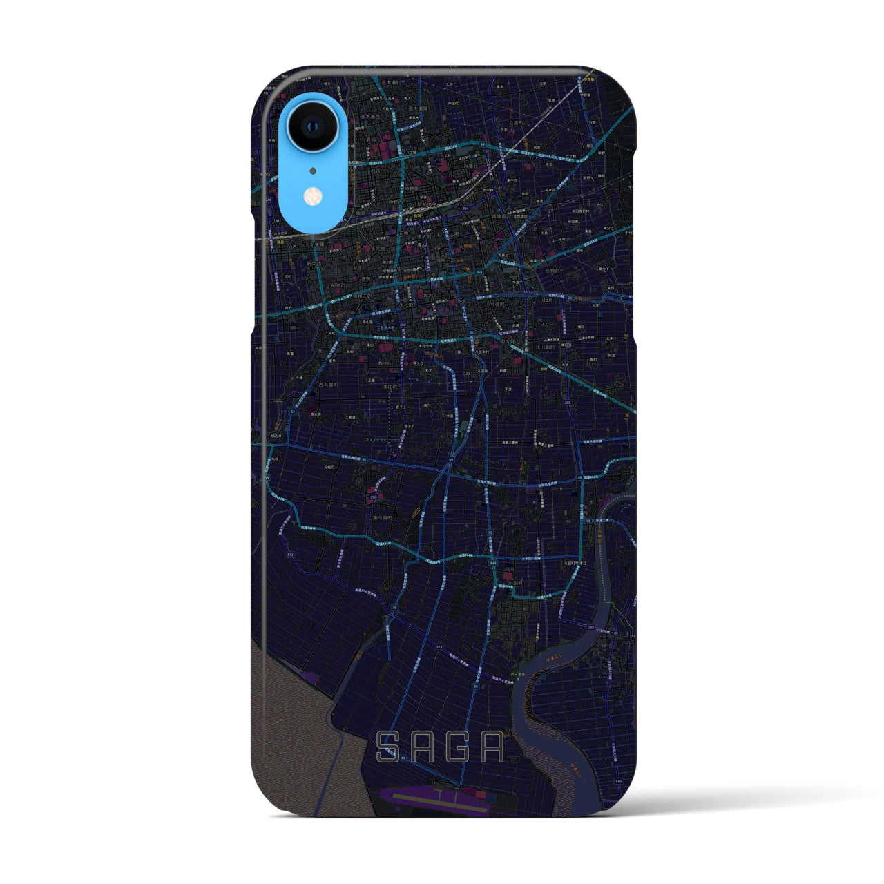 【佐賀(佐賀県)】地図柄iPhoneケース(バックカバータイプ)