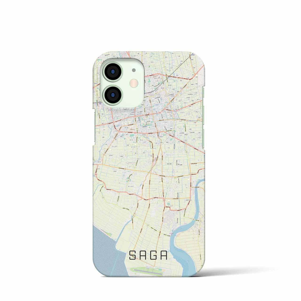 【佐賀(佐賀県)】地図柄iPhoneケース(バックカバータイプ)